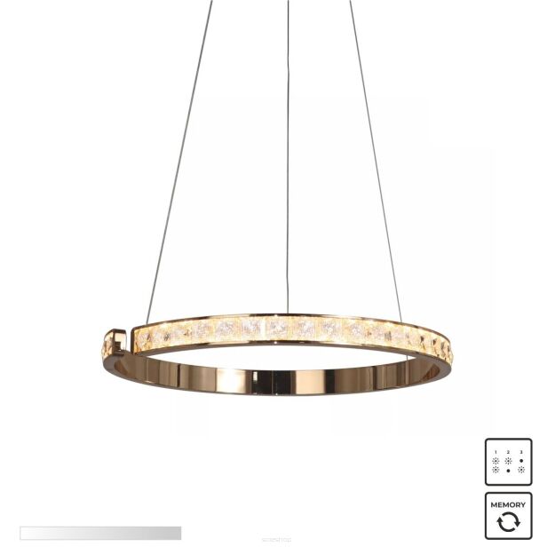 MD4996-1-3GBD MURIEL LAMPA WISZĄCA CZARNO-ZŁOTA/BLACK-GOLD ZUMALINE
