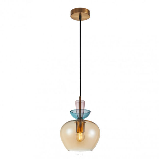 Lampa wisząca Fanda PND-31882-1-GD-AMB Italux
