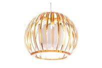 Lampa wisząca ARCADA L Azzardo Nietypowa i nietuzinkowa oryginalny   klosz  metal / szkło / akryl / clear / orange / czarny  - 4