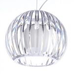 Lampa wisząca ARCADA L Azzardo Nietypowa i nietuzinkowa oryginalny   klosz  metal / szkło / akryl / clear / orange / czarny  - 5