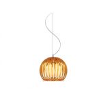 Lampa wisząca ARCADA L Azzardo Nietypowa i nietuzinkowa oryginalny   klosz  metal / szkło / akryl / clear / orange / czarny  - 3