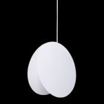 Lampa wisząca PILLS L biała 33 cm dwa koła połączone ekstrawaganckie połączenie Step into design ST-5819 L WHITE - 3