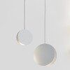 Lampa wisząca PILLS L biała 33 cm dwa koła połączone ekstrawaganckie połączenie Step into design ST-5819 L WHITE - 4
