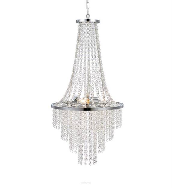 Lampa wisząca ALLINGTON CHANDELIER 3L BLACK CROME/CLEAR MARKSLOJD 108125 