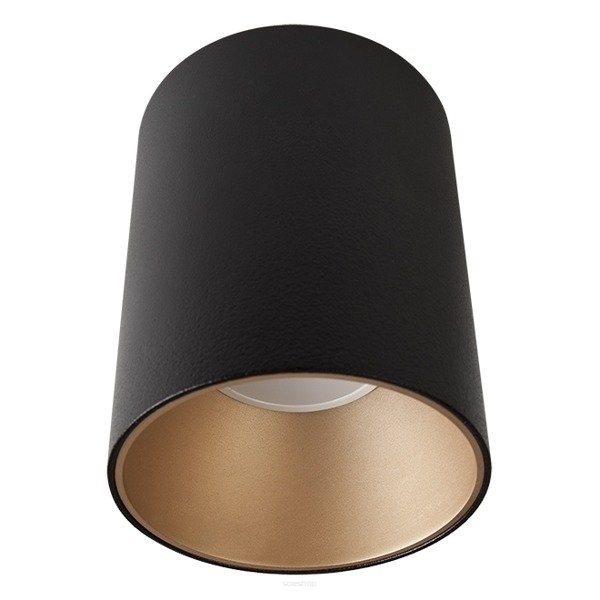 Lampa sufitowa EYE TONE 8931 Nowodvorski Natynkowa tuba 11,5x8,9 cm CZARNO-ZŁOTA