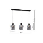 Lampa wisząca RICHMOND BLACK/GOLD MILAGRO 3xE27 MLP6539  - 3