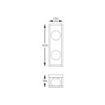 MB3115-2-3BT PIRO KINKIET CZARNY/BLACK ZUMALINE - 5