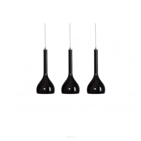 Lampa wisząca SOUL 3 AZ0276 Azzardo 3 źródła światła opływowy kształt czarna