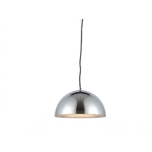 Lampa wisząca MODENA 50 AZ1401 Azzardo Półokrągły klosz z metalu średnica 50 cm chrome