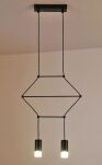 Lampa wisząca LINEA-2 czarna 35 cm ST-5961-2  modernistyczna designerska - 2