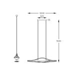 P230857003 BAEZ LAMPA WISZĄCA CZARNA+DREWNO/BLACK+WOOD ZUMA LINE - 4