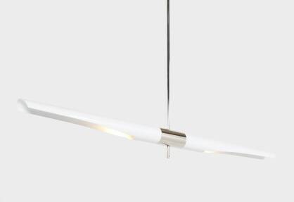 Lampa wisząca DRAGONFLY SOLO biało - chromowana 150 cm skrzydła Step into design