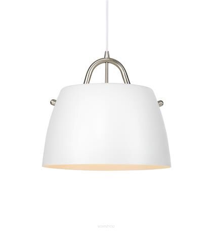 Lampa wisząca SPIN 1L Biały/Stal 107727 metalowy klosz 