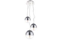 Lampa wisząca IRIS 3 AZ3104 Azzardo Nowoczesna 3 szklane klosze zwisające z okrągłej podsufitki - 2