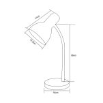 SM-W02-BL LAMPA BIURKOWA CZARNA/BLACK ZUMALINE - 2