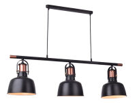 Lampa wisząca DARLING 3 LINE AZ2144 Wykonana w stylu retro/industrial czarna - 2