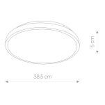 Plafon łazienkowy LED Agnes 22W 1500lm 4000K biały Ø38,5cm IP44 8186 - 2