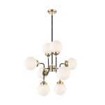 Lampa wisząca RIANO P0454-08D-SDAA Zuma Line Nieregularna forma białe klosze - 2