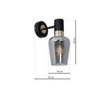 Kinkiet ROMA BLACK MILAGRO MLP6483 - 2