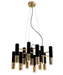 Lampa wisząca GOLDEN PIPE-13 czarno złota 60 cm ST-5719-13 - 5