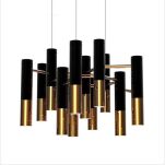 Lampa wisząca GOLDEN PIPE-13 czarno złota 60 cm ST-5719-13 - 3