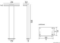 Lampa ogrodowa stojąca FLER 17602-580 DG SU-MA TECHNICZNA NOWOCZESNA - 4