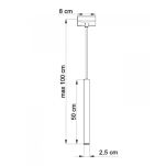 Lampa wisząca PASTELO 1 Czarna Zwis LED SOLLUX LIGHTING SL.0469 - 3