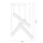 1238 COMO LAMPA WISZĄCA TYTAN ZUMALINE - 6