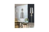Lampa podłogowa BAROCO FLOOR AZ0309 Azzardo Stylowa srebrna tkanina / metal wysokość 173 cm - 2