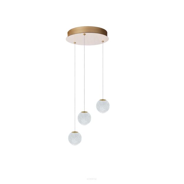 Lampa wisząca EDEM 3 ROUND GOLD złoty Azzardo AZ6020