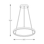2023201-GD80 BRENO LAMPA WISZĄCA ZŁOTA ZUMALINE - 3