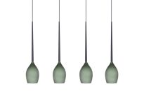 Lampa wisząca IZZA 4 AZ1228 Azzardo 4 oliwkowe zwisy na podłużnej podsufitce nowoczesna  - 2