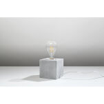 Atrakcyjna Lampa biurkowa ARIZ Beton szary E27 SOLLUX LIGHTING SL.0683 - 2