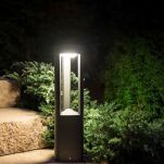 Ogrodowa lampa stojąca FAN GL 11205 SU-MA CIEMNY POPIEL NOWOCZESNA 80 CM - 3