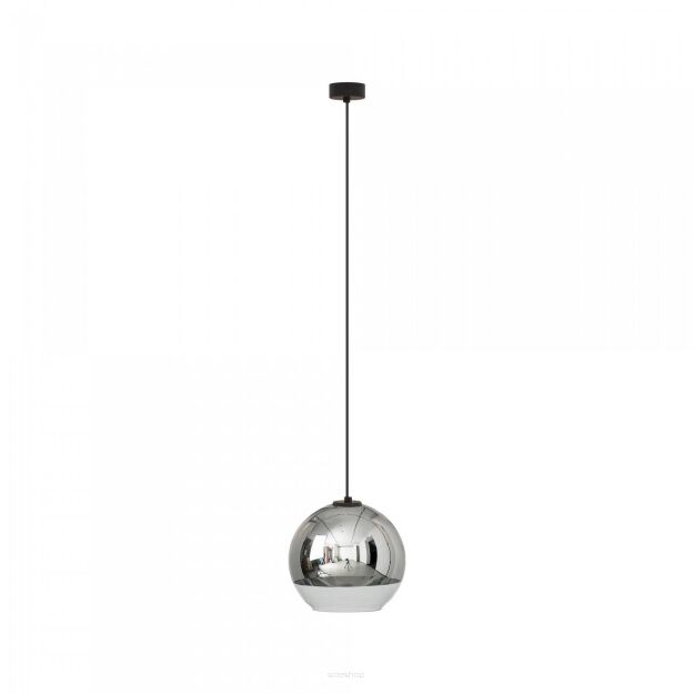 Lampa wisząca Globe plus M E27 czarna/chrom 7606