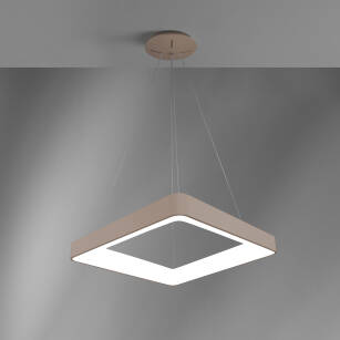 Lampa wisząca INNER S 0044.31.SA Vivida International Kwadrat LED 80 cm beż