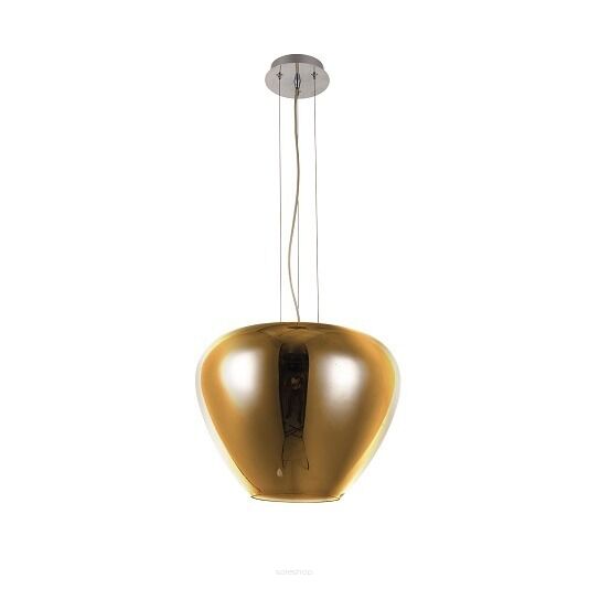 Lampa wisząca BALORO M AZ3180 Azzardo Gustowny złoty klosz ze szkła nowoczesna 