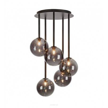 Lampa sufitowa UNIVERSE CEILING 5L BLACK/SMOKE MARKSLOJD 108111  