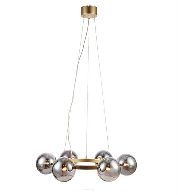 Lampa wisząca CIRCLE PENDANT 6L GOLD/SMOKE MARKSLOJD 108050