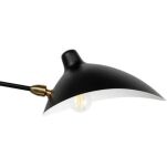 Lampa ścienna CRANE-2W czarna 175 cm W8702 kinkiet duży nowoczesny ścięte klosze - 4