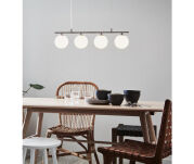 Lampa wisząca Quattro 107573 Markslojd listwa szklane kule minimalizm - 3