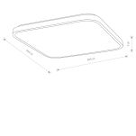Plafon łazienkowy LED Agnes 64W 4000lm 4000K biały IP44 8133 - 2