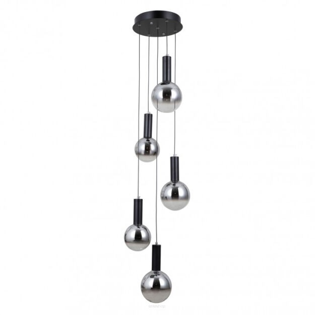 Lampa wisząca Strela PND-34378-5S-BK Italux