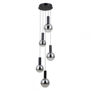 Lampa wisząca Strela PND-34378-5S-BK Italux