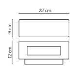 Kinkiet zewnętrzny ZEN ZN-K100  SU-MA ALUMINIOWY PROSTOKĄTNY - 3