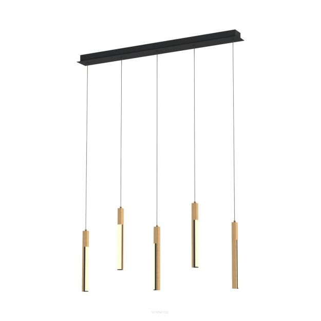 MD4768-5-3BMT ELIOT LAMPA WISZĄCA CZARNA-DREWNO/BLACK-WOOD ZUMALINE