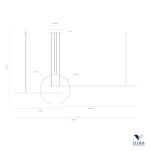 Lampa wisząca IN&OUT 0078.30.BI Vivida International Nowoczesny Designerska biała - 3