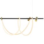 2200277L BALBO LAMPA WISZĄCA ZŁOTA-CZARNA/GOLD-BLACK ZUMALINE - 2