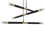 Lampa wisząca BASTONE BLACK/GOLD 6xE14 MILAGRO MLP6565 - 2
