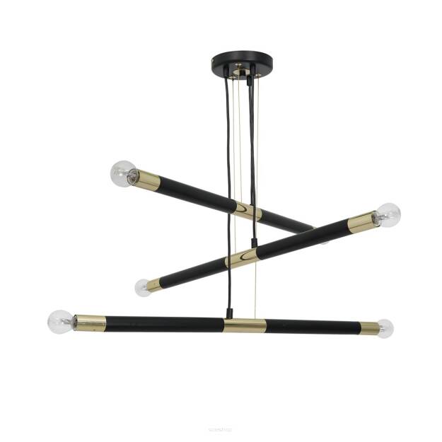 Lampa wisząca BASTONE BLACK/GOLD 6xE14 MILAGRO MLP6565